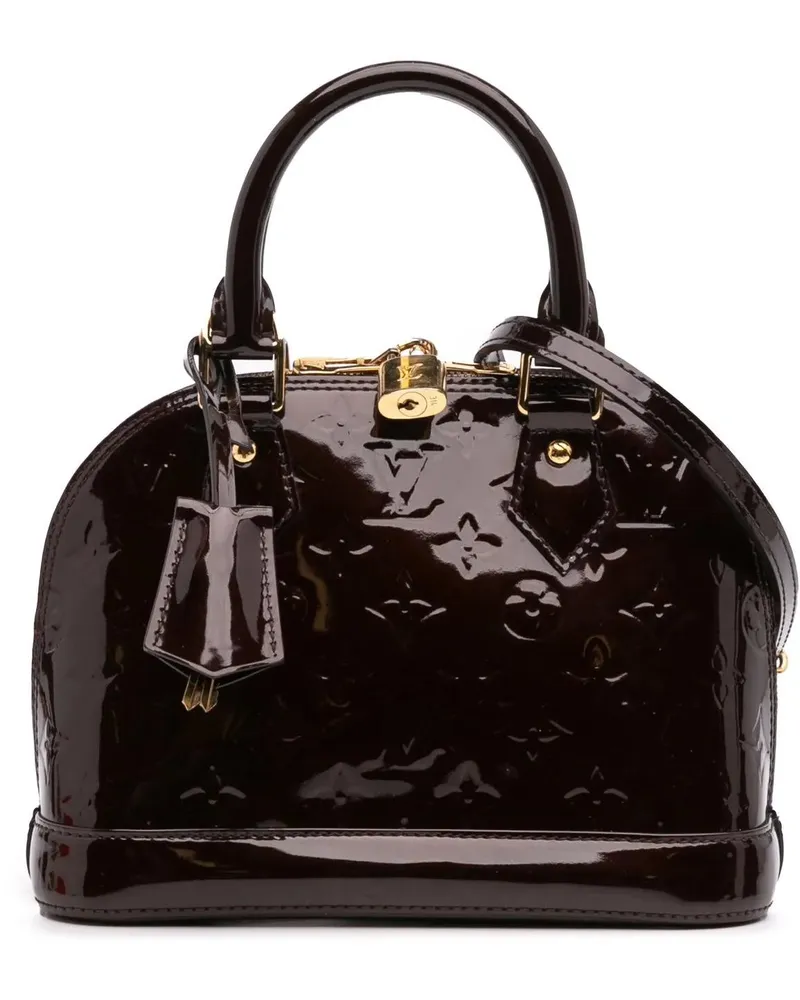 Louis Vuitton Hobo Bags 2015 Monogram Vernis Alma BB schwarz Schwarz