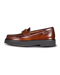 TOD'S Boots & Stiefeletten Loafers aus glänzendem Leder Braun