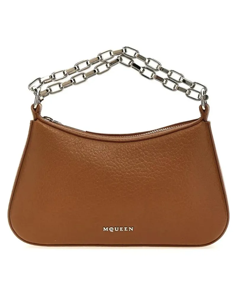 Alexander McQueen Hobo Bags ' T-Bar Mini' Handbag braun Braun