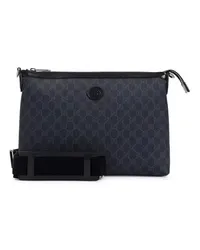 Gucci Shopper Black Gg Supreme Canvas Shoulder Bag Schwarz