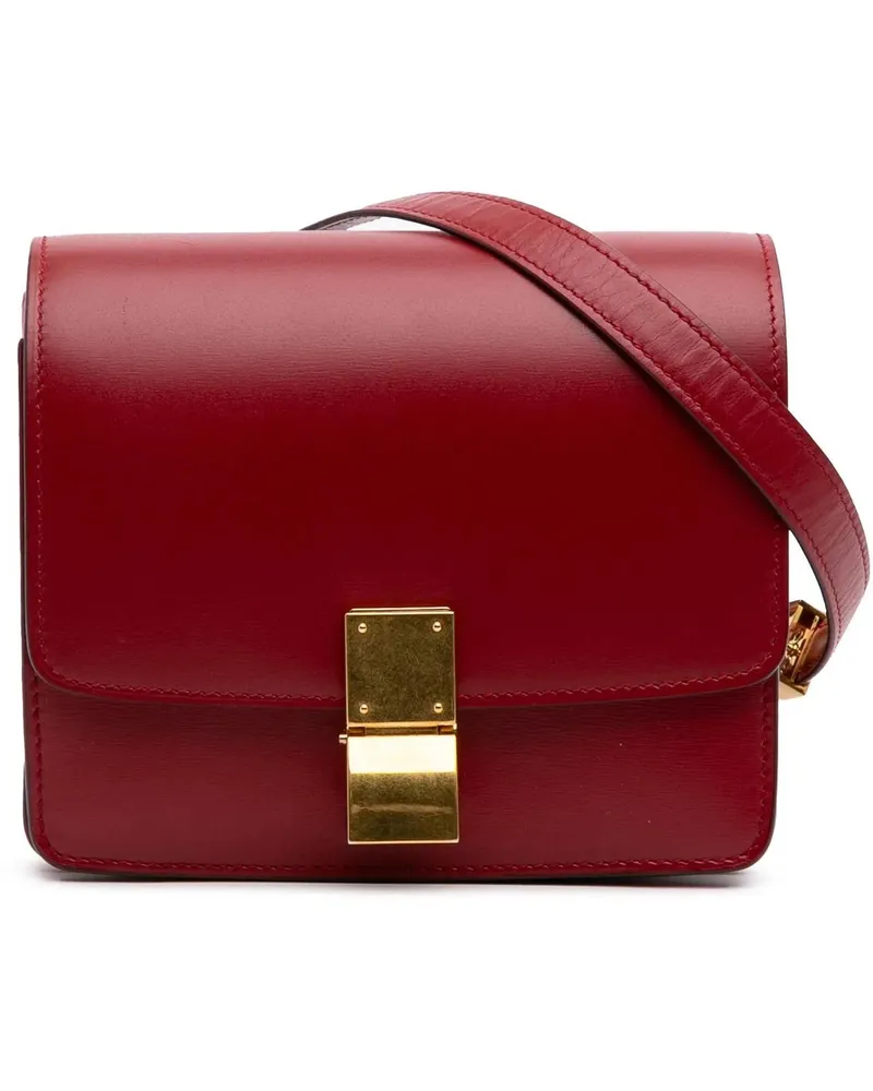 Celine Hobo Bags 2016 Small Calfskin Classic Box rot Rot