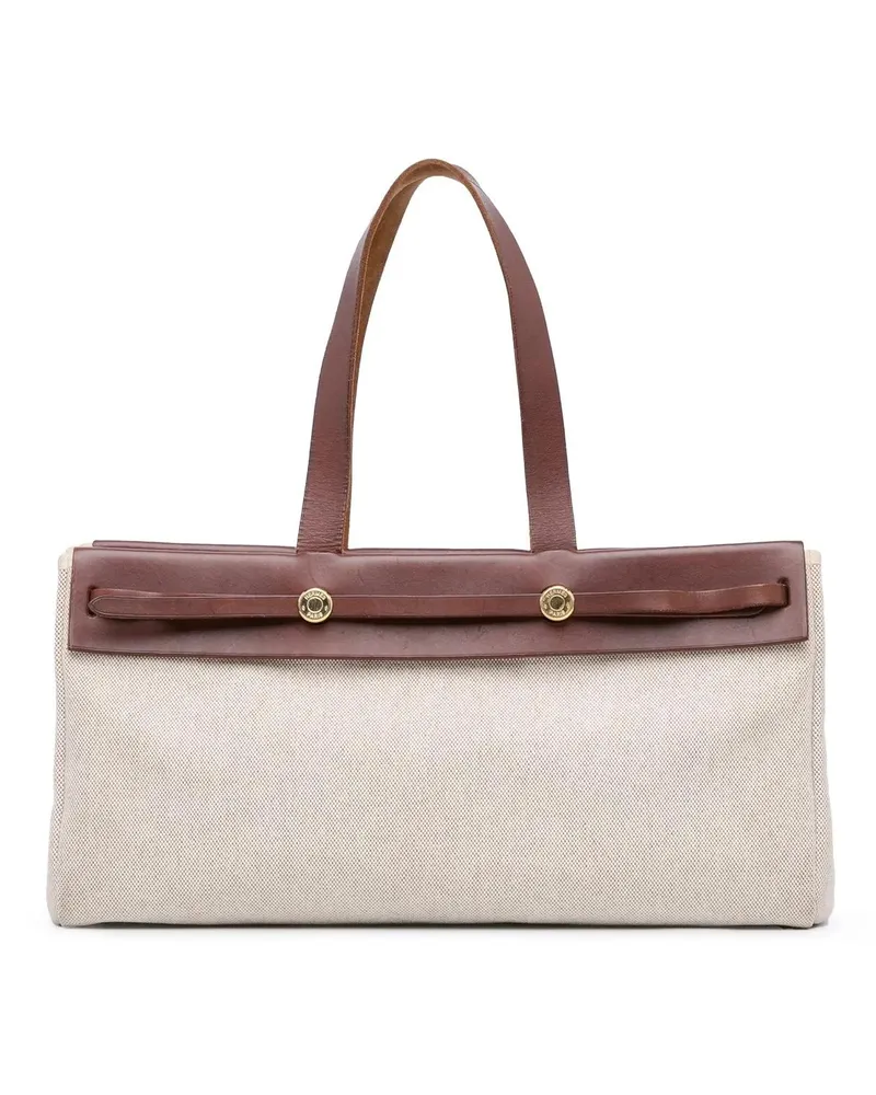 Hermès Shopper 2003 Herbag Cabas MM braun Braun