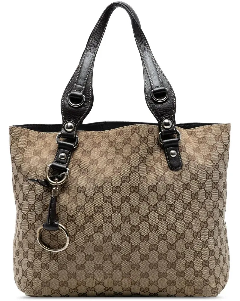 Gucci Shopper GG Canvas Icon Bit Tote braun Braun