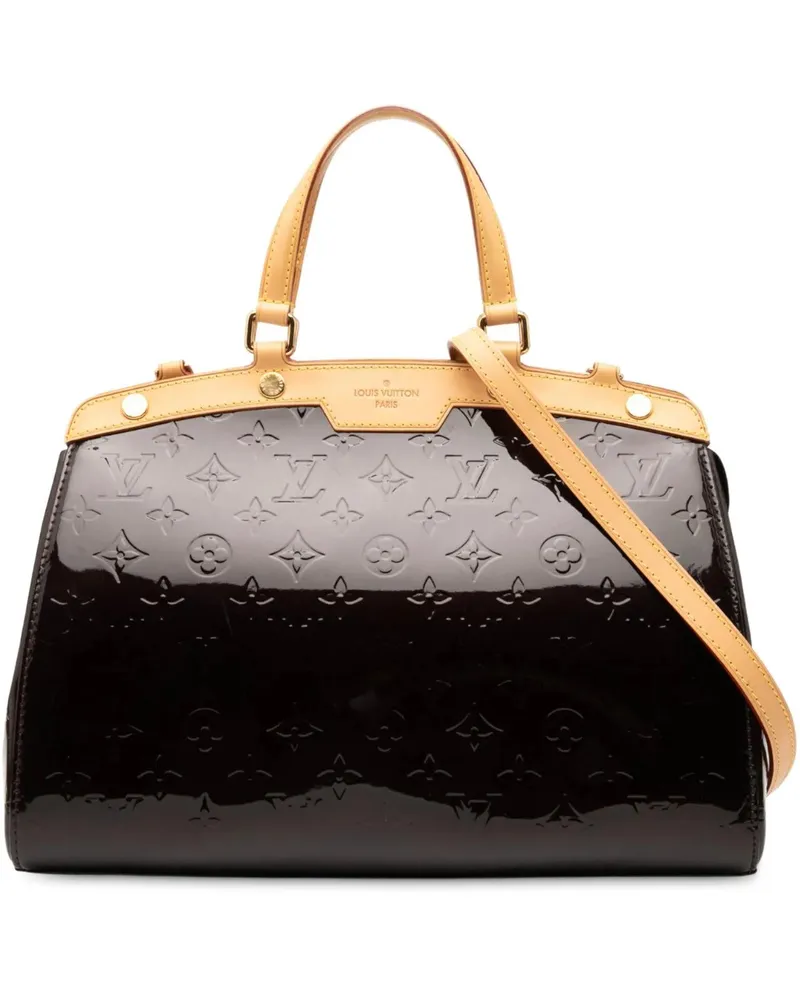 Louis Vuitton Hobo Bags Monogram Vernis Brea MM orange Orange