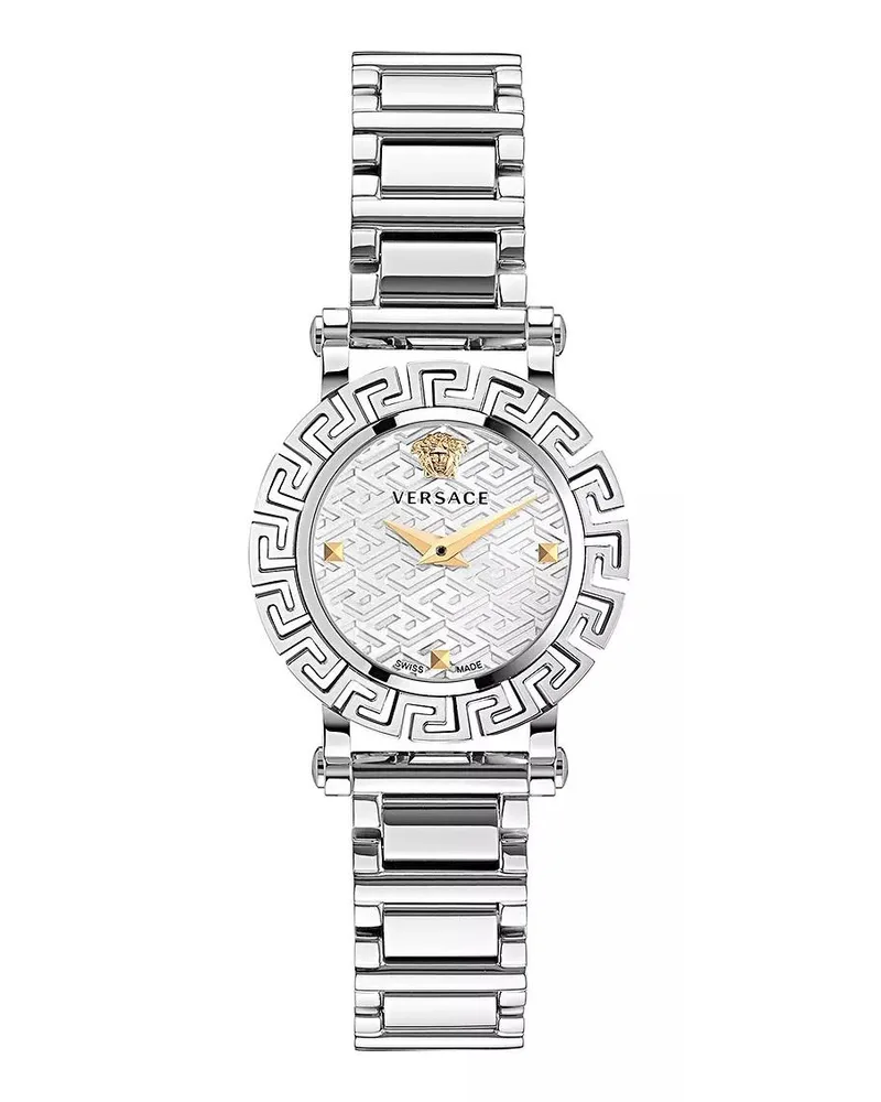 Versace Uhr Greca Glam Silber