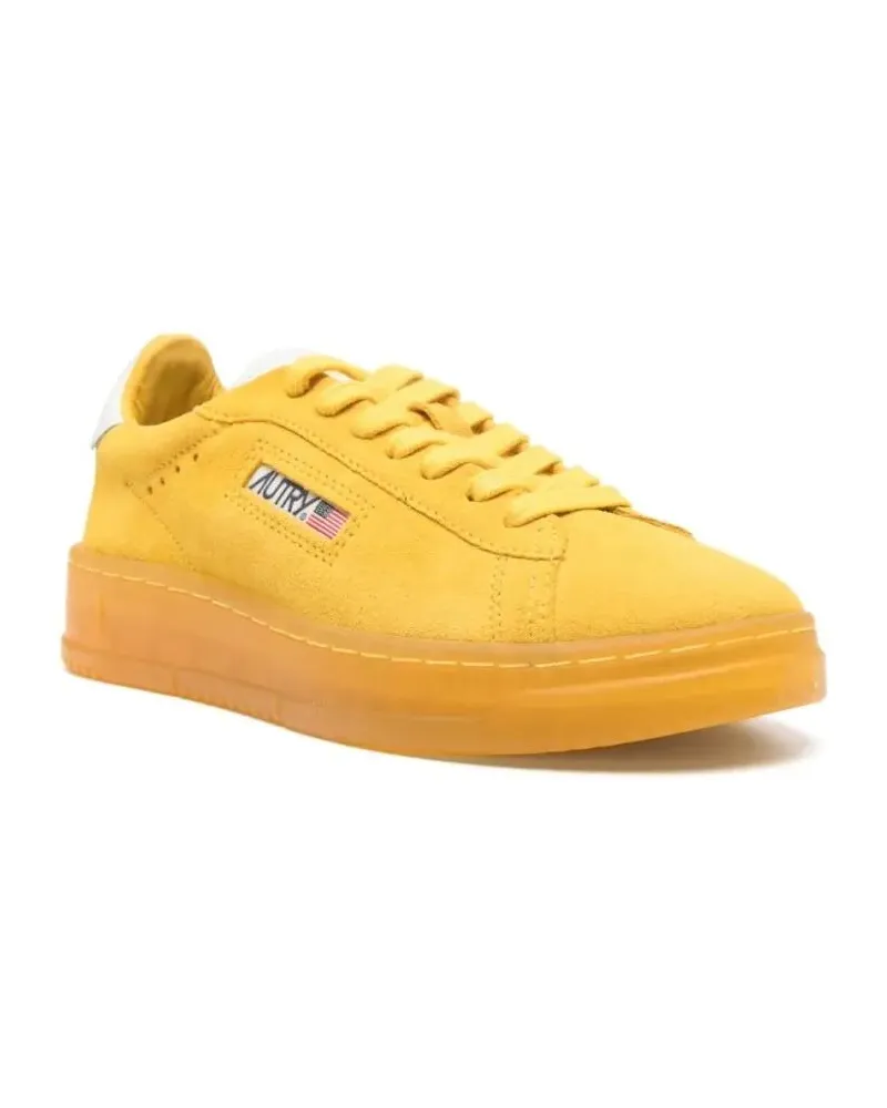 AUTRY Low-Top Sneaker Sunflower Yellow Suede Dallas Sneakers gelb Gelb