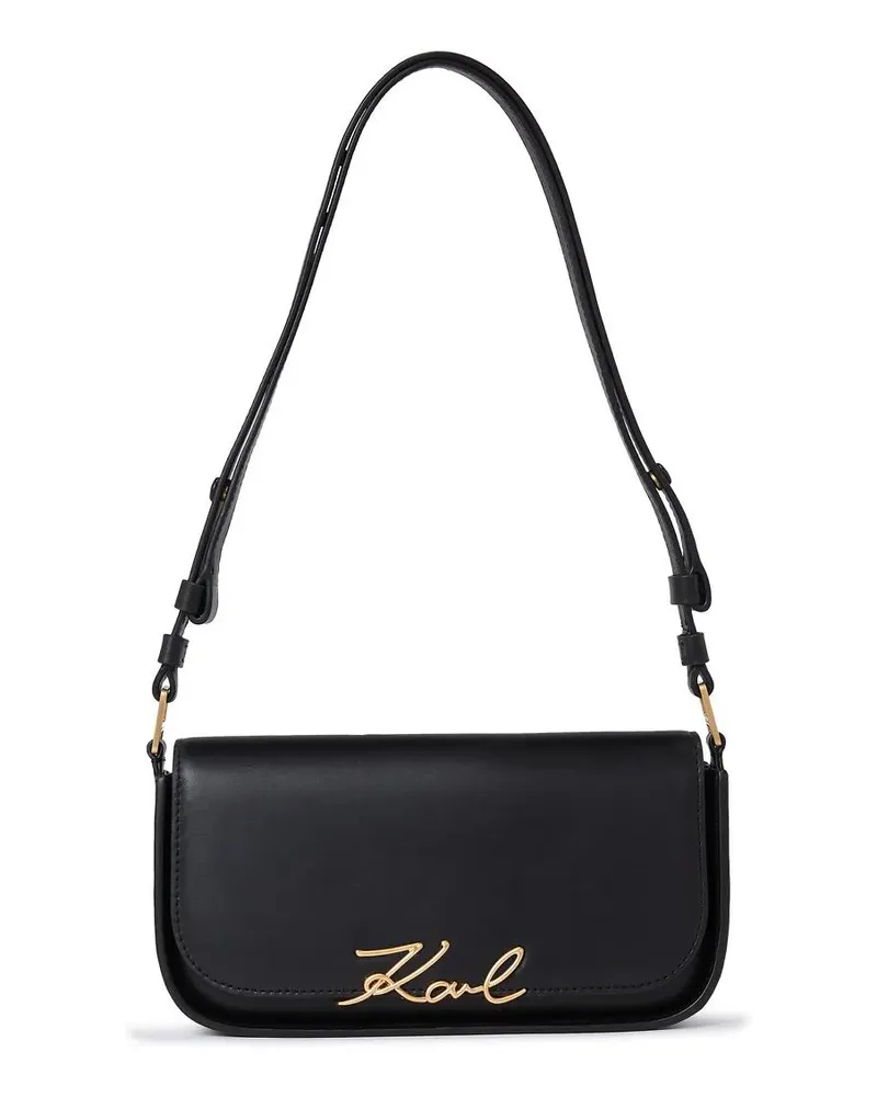 Karl Lagerfeld Crossbody Bags K/SIGNATURE ZWEIWEG-UMHÄNGETASCHE schwarz Schwarz