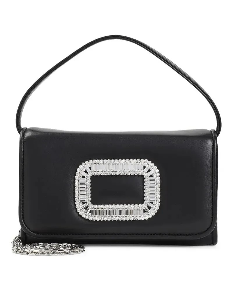 Roger Vivier Crossbody Bags Black Nappa Leather Handbag schwarz Schwarz