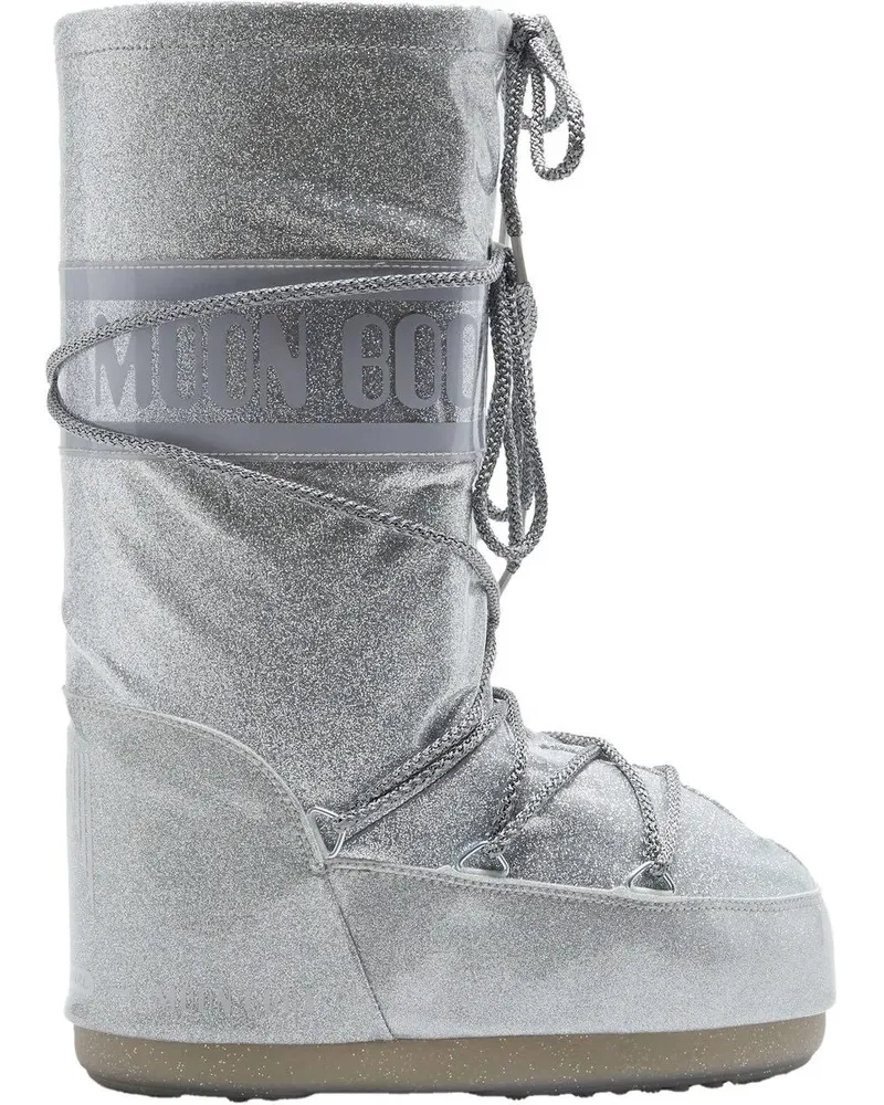 Moon Boot Stiefel Boots Silver silberfarben Silber