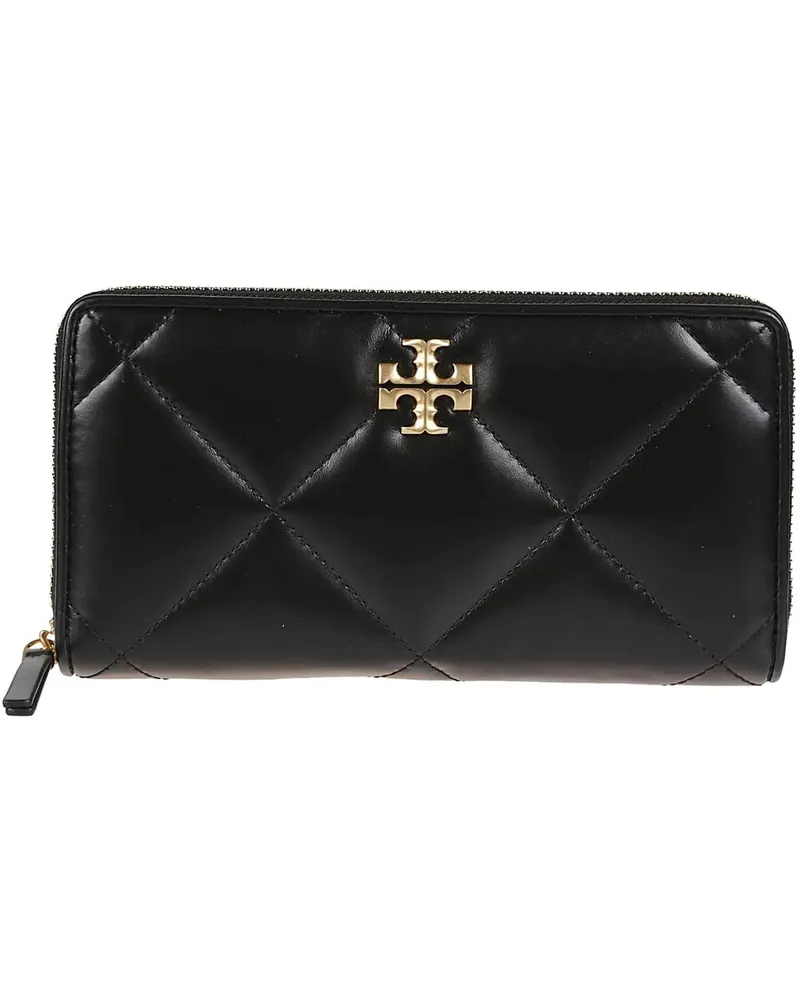Tory Burch Portemonnaie Kira Diamond Continental Wallet Black schwarz Schwarz