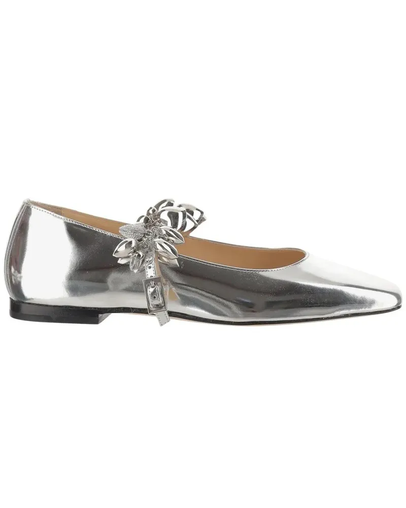 Mach & Mach Low Shoe With Metallic Decoration silberfarben 