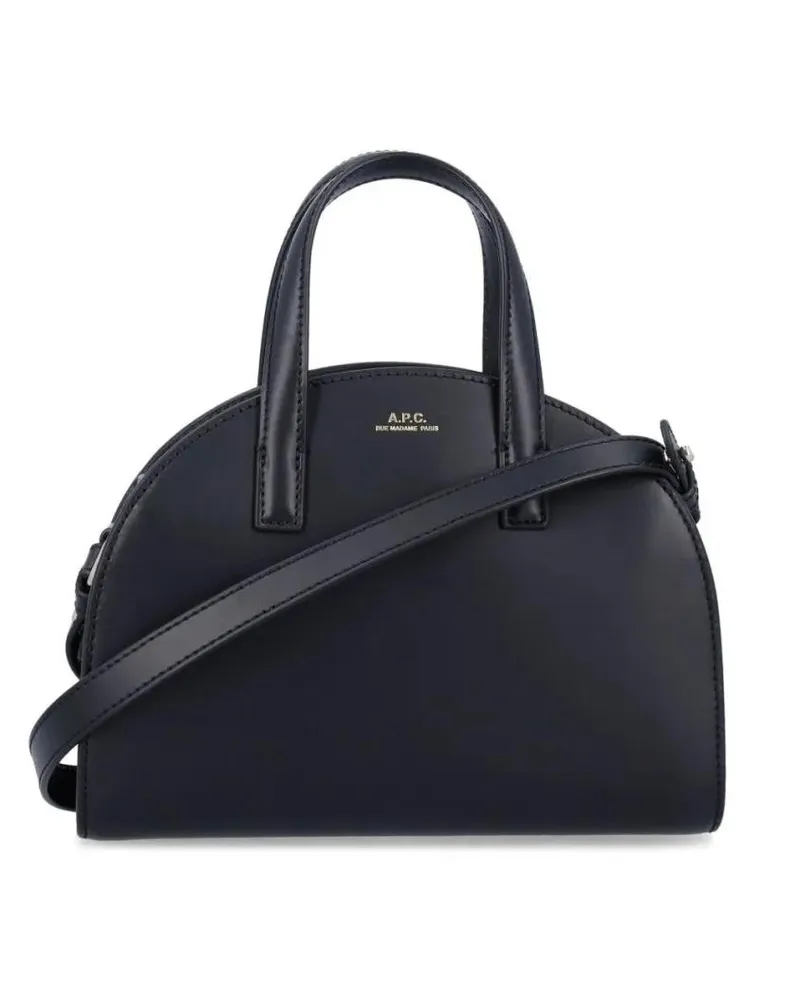 A.P.C. Shopper & Totes Demi-Lune Mini Tote Bag blau Blau