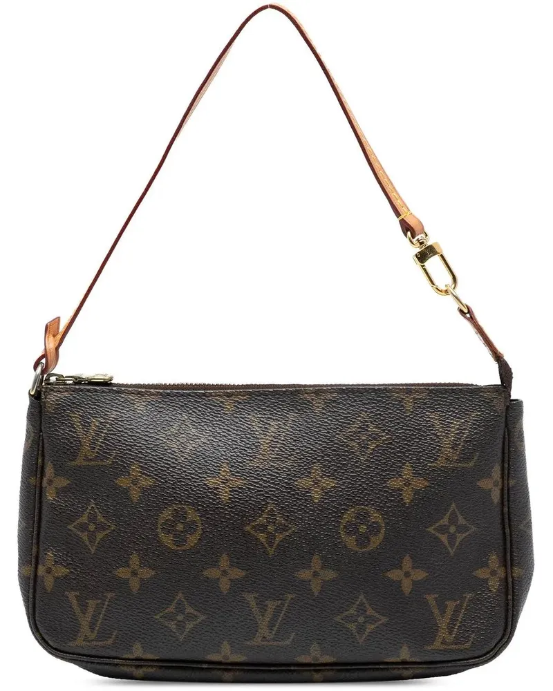 Louis Vuitton Hobo Bags Monogram Pochette Accessoires braun Braun