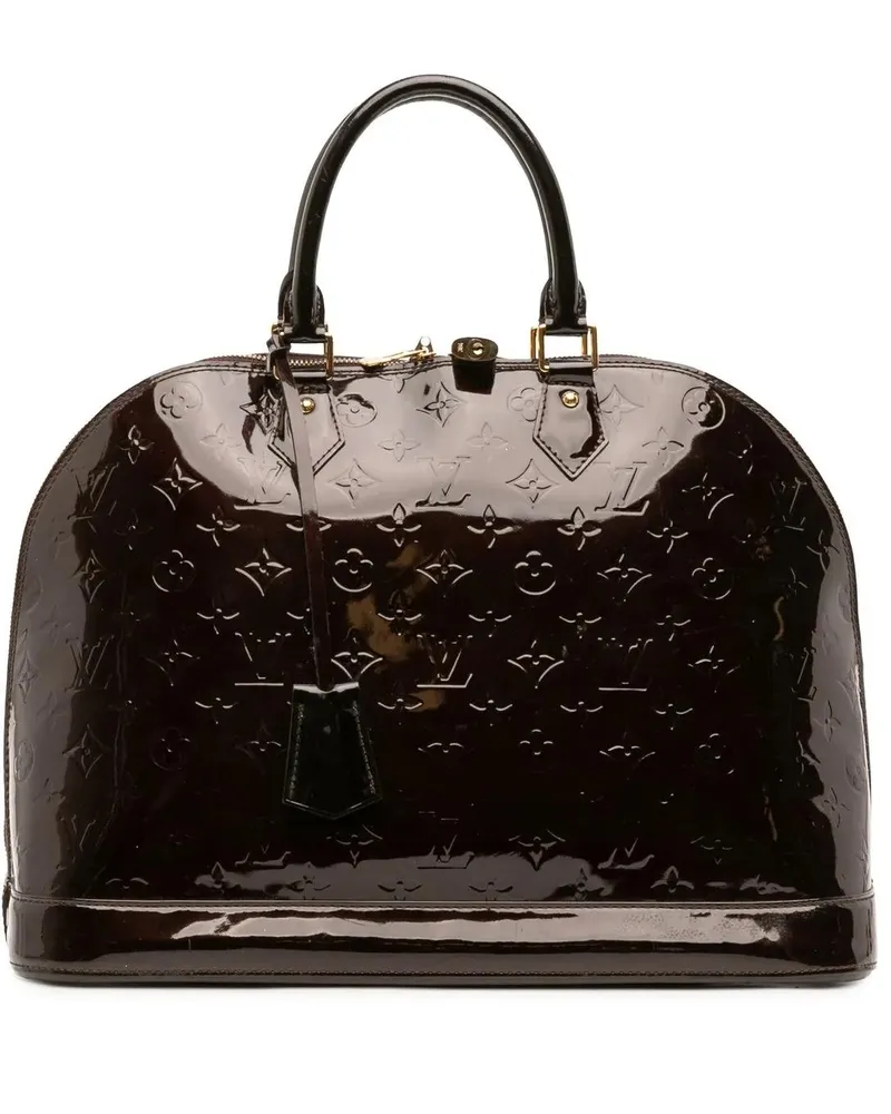 Louis Vuitton Crossbody Bags Monogram Vernis Alma GM orange Orange