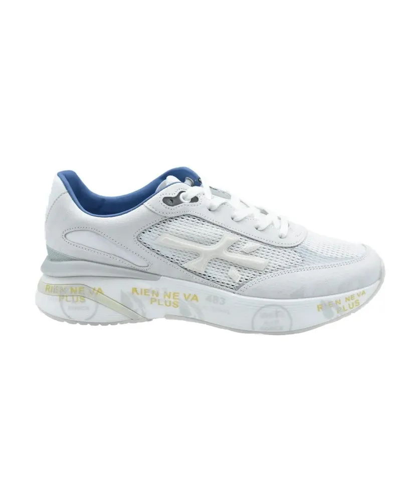 Premiata Low-Top Sneaker White Low-Top Sneakers With Lightweight Design weiß Weiß