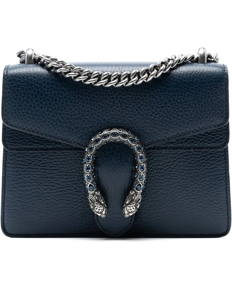 Gucci Hobo Bags Small Leather Dionysus Crossbody blau Blau