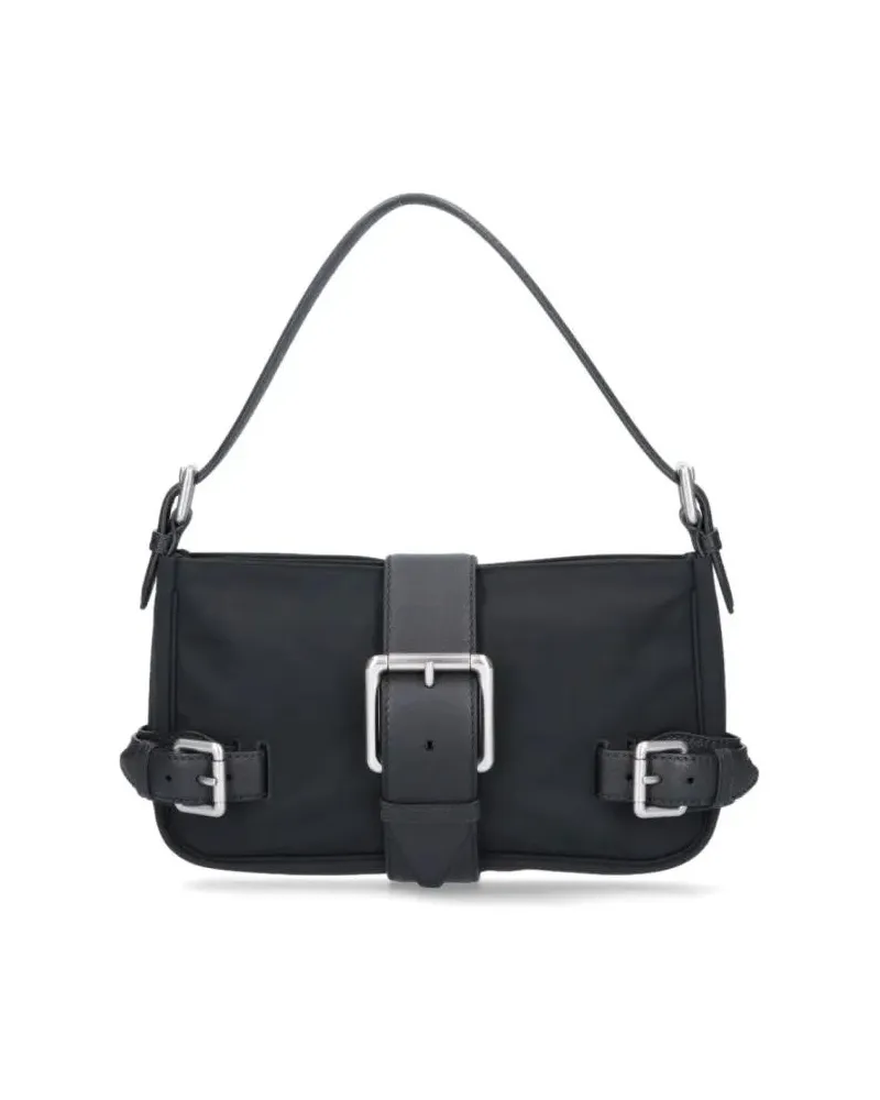Bottega Veneta Hobo Bags Buckle Misc Medium Shoulder Bag schwarz Schwarz