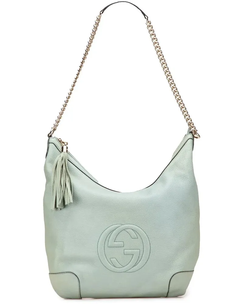 Gucci Hobo Bags Leather Soho Chain Shoulder Bag blau Blau