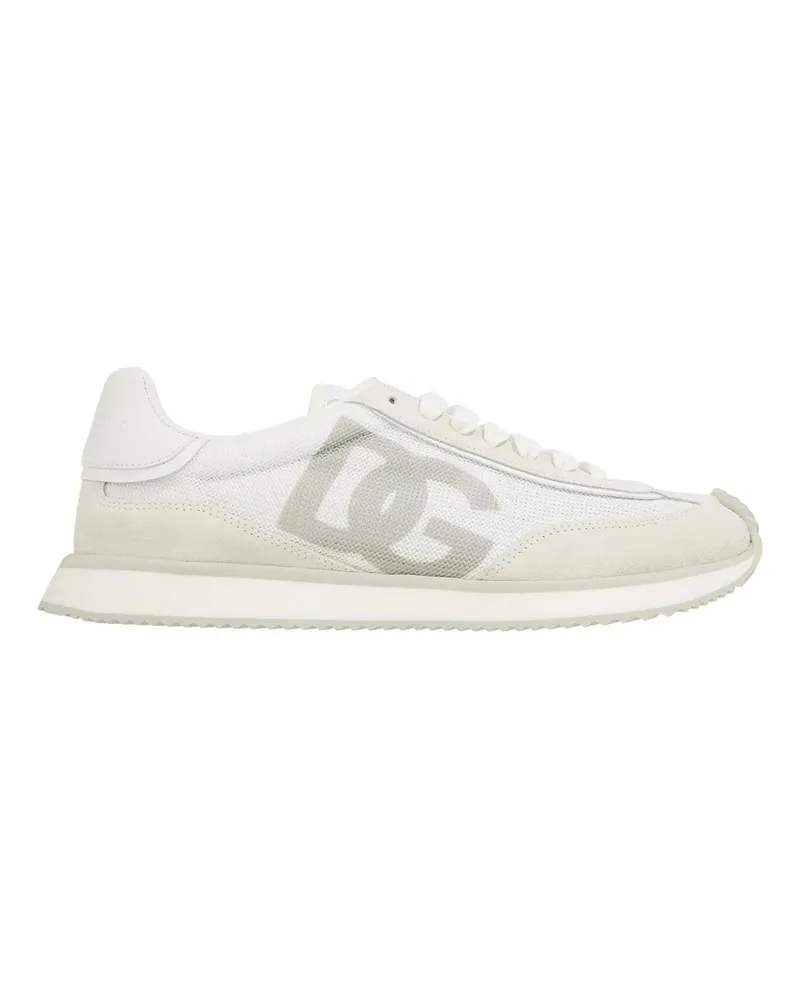 Dolce & Gabbana Low-Top Sneaker Low Air Fastening, Dg Logo On The Side weiß Weiß