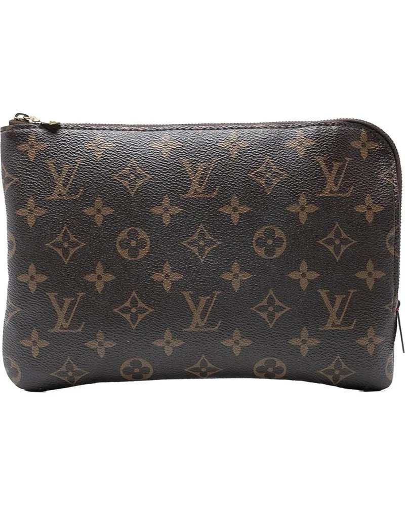 Louis Vuitton Clutches Monogram Etui Voyageur PM braun Braun