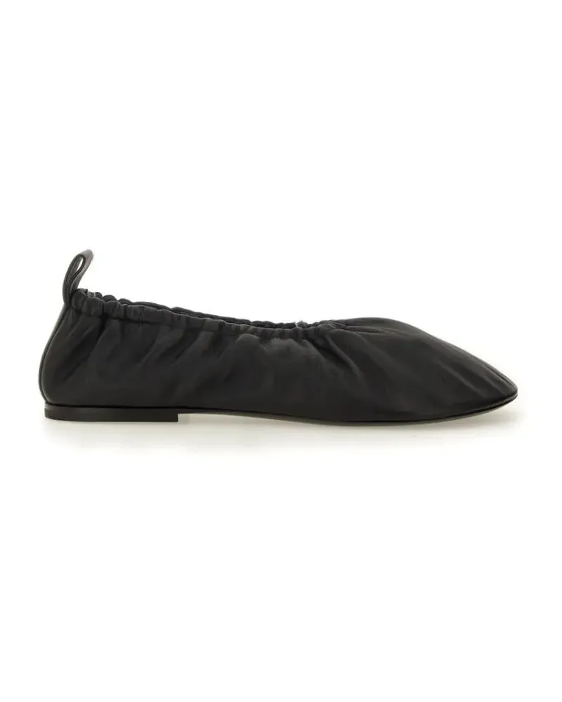 Jil Sander Nappa Ballerina Flats With Subtle Heel schwarz Schwarz