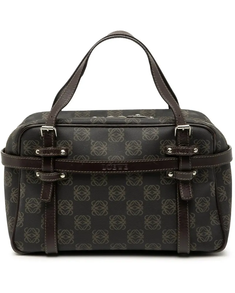 Loewe Crossbody Bags Anagram Coated Canvas Handbag braun Braun