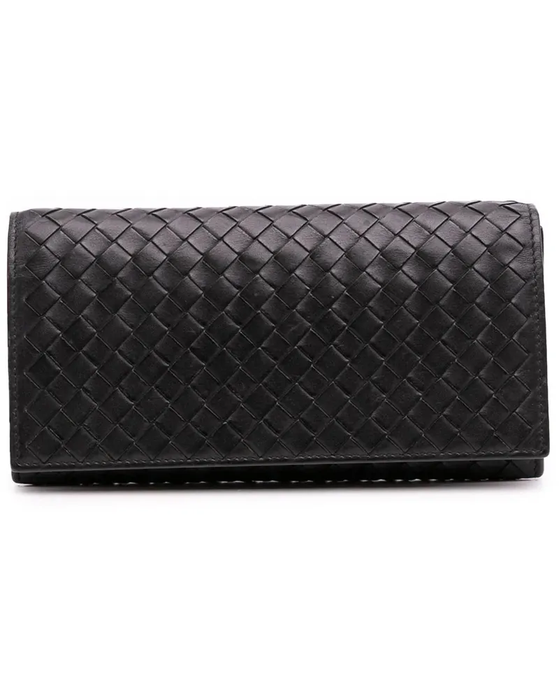 Bottega Veneta Portemonnaie Nappa Intrecciato Long Wallet schwarz Schwarz