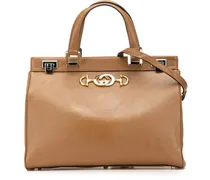 Hobo Bags 2000-2015 Medium Leather Zumi Top Handle Bag braun