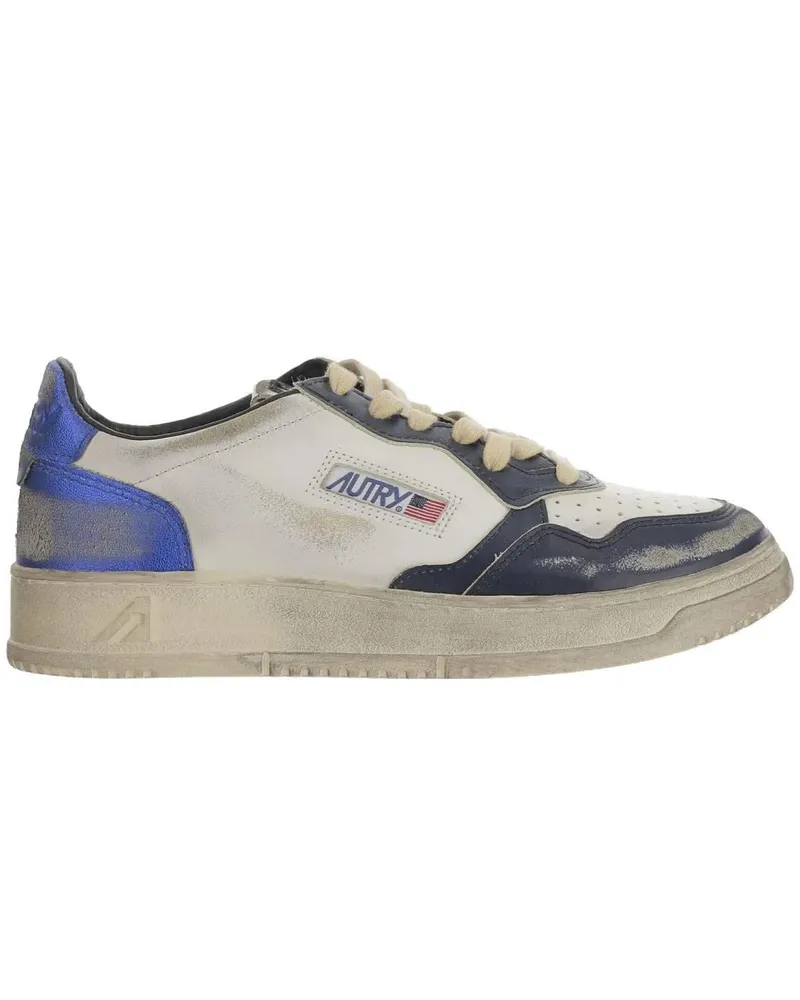 AUTRY Low-Top Sneaker Colorblock Low-Top Sneakers With Lace-Up Front And grau Grau