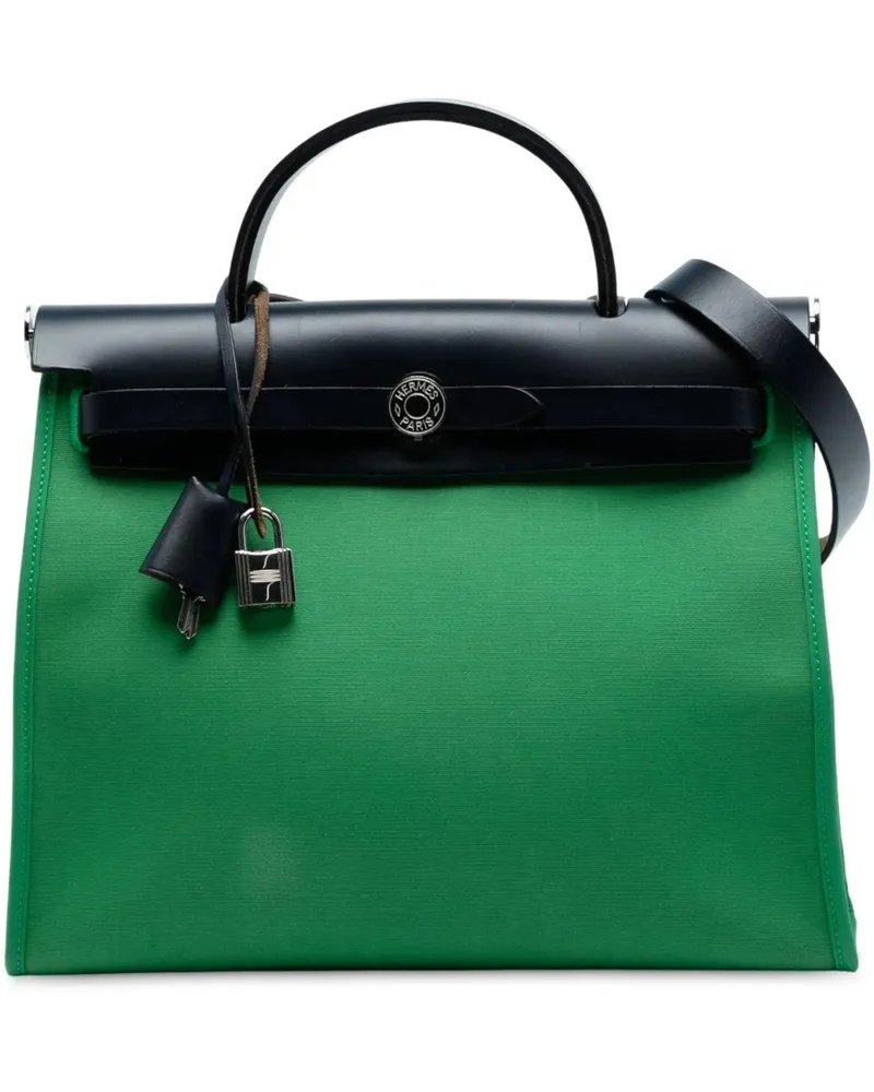 Hermès Hobo Bags Toile Herbag Zip 31 grün Grün