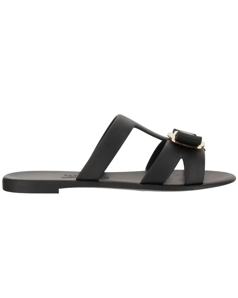 Ferragamo Sandalen New Vara Rubber Sandals schwarz Schwarz