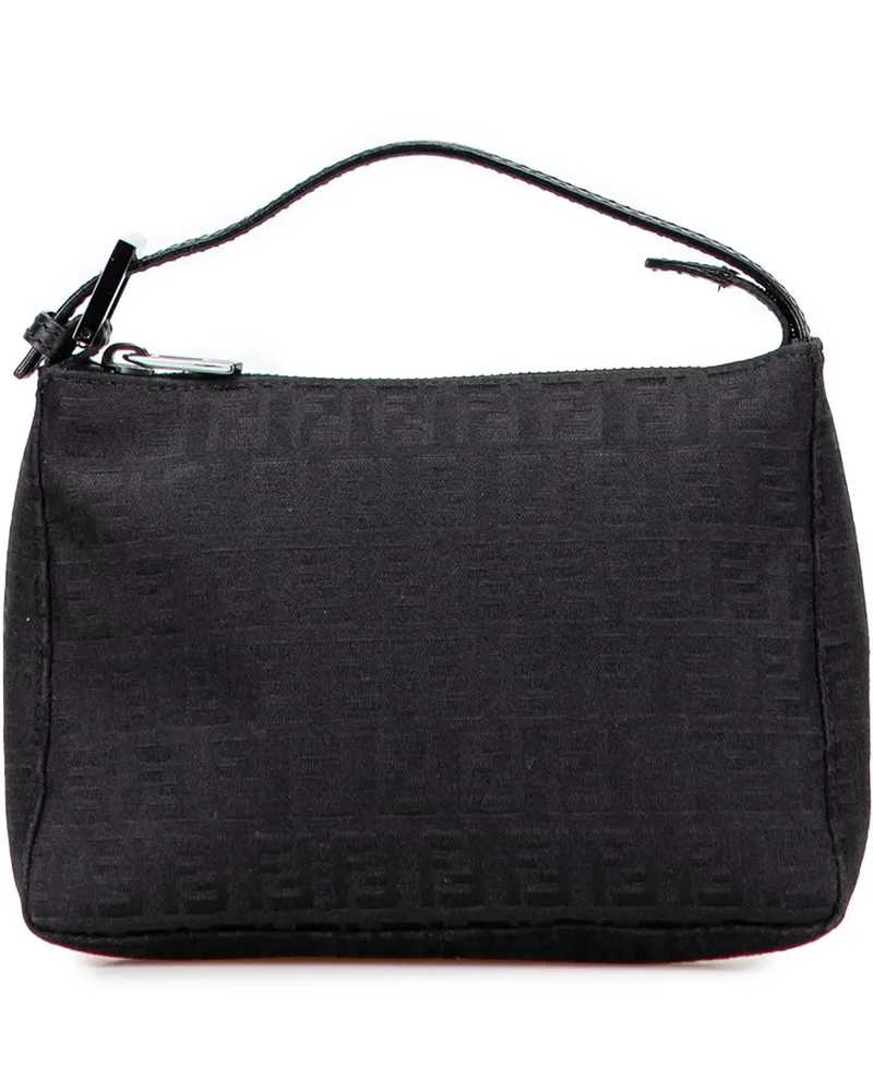 Fendi Crossbody Bags Zucchino Canvas Handbag schwarz Schwarz
