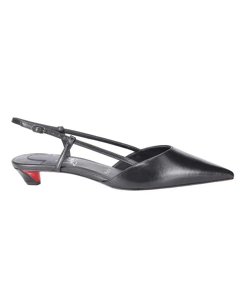 Christian Louboutin Hohe Schuhe Pointed-Toe Pumps With Ankle Strap – Black schwarz Schwarz