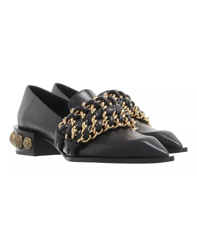 Balmain Loafer Coin Chain Loafers Leather schwarz Schwarz