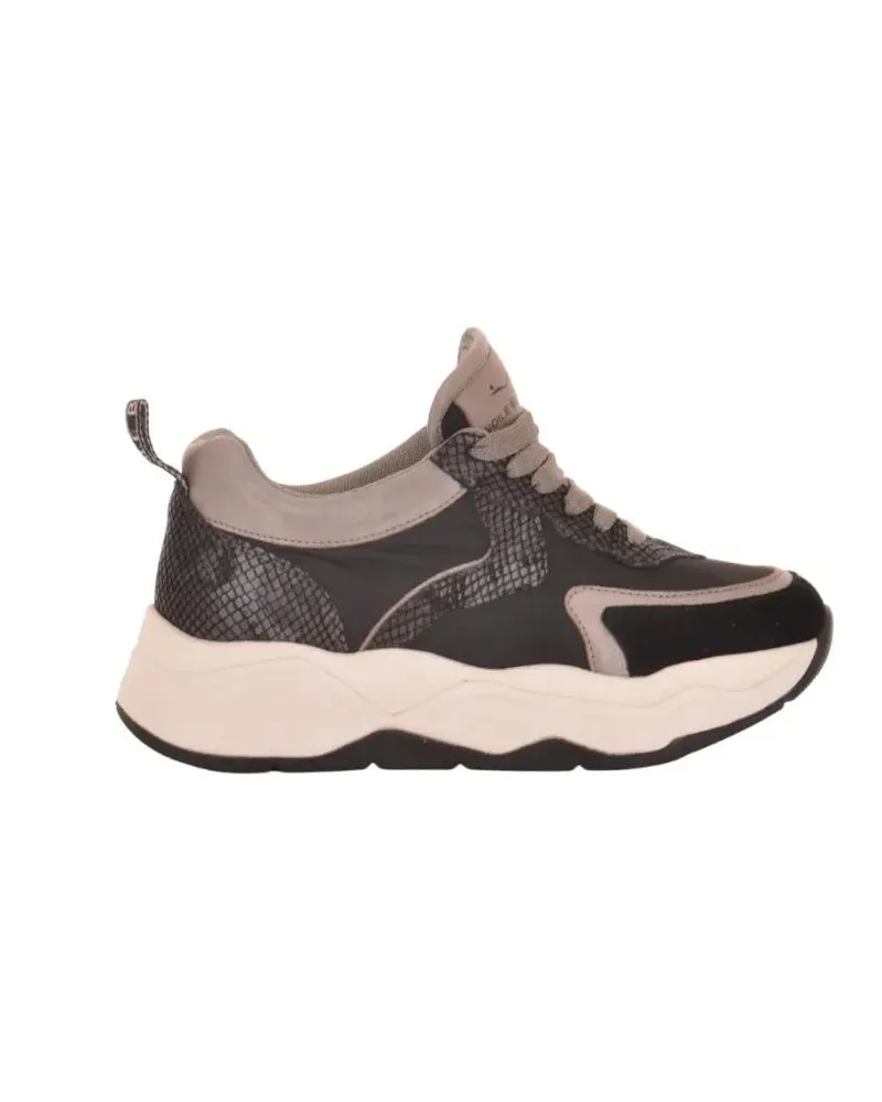 Voile Blanche Low-Top Sneaker Two-Tone Suede And Technical Nylon Sneakers beige Beige