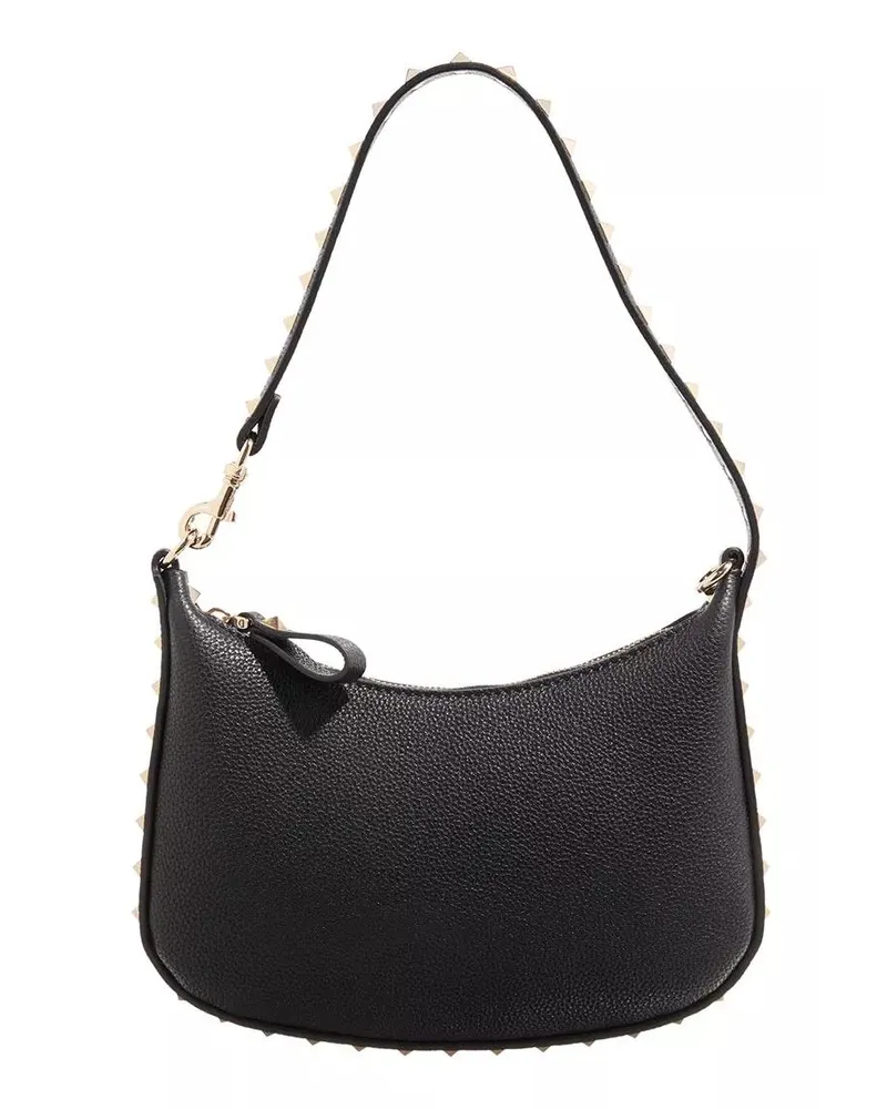 Valentino Garavani Hobo Bag Mini Hobo Rockstud Schwarz