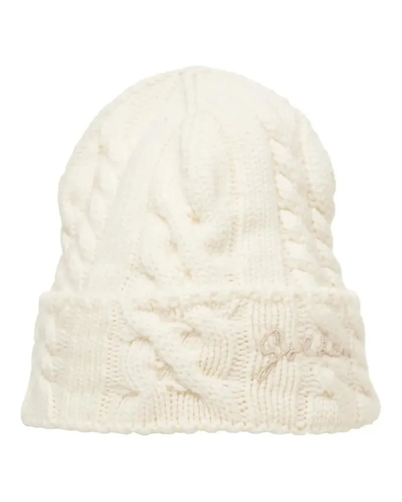 Golden Goose Caps & Mützen 'Dee' Cable-Knit Hat beige Beige