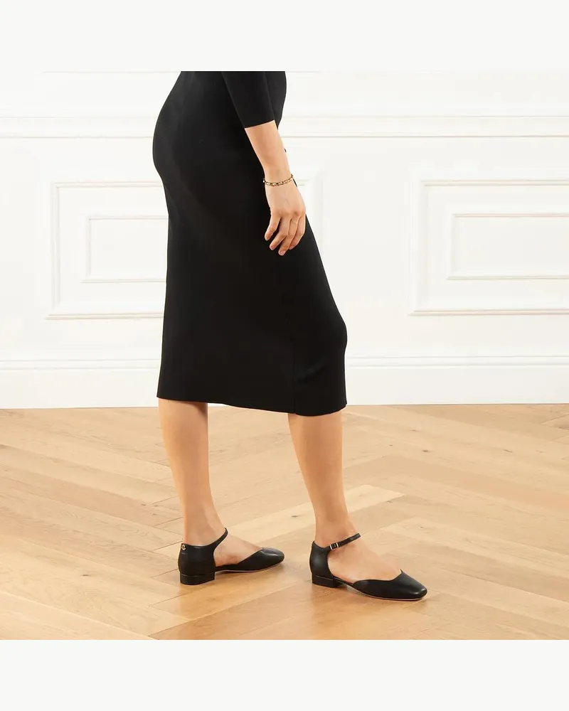 Ralph Lauren Emellie Mj Flats Mary Jane schwarz Schwarz