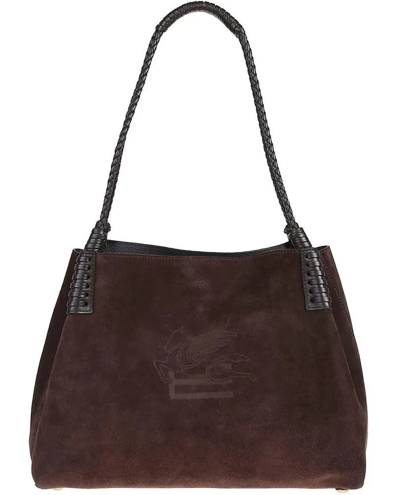 Etro Crossbody Bags Small Libra Shopping Bag Brown braun Braun
