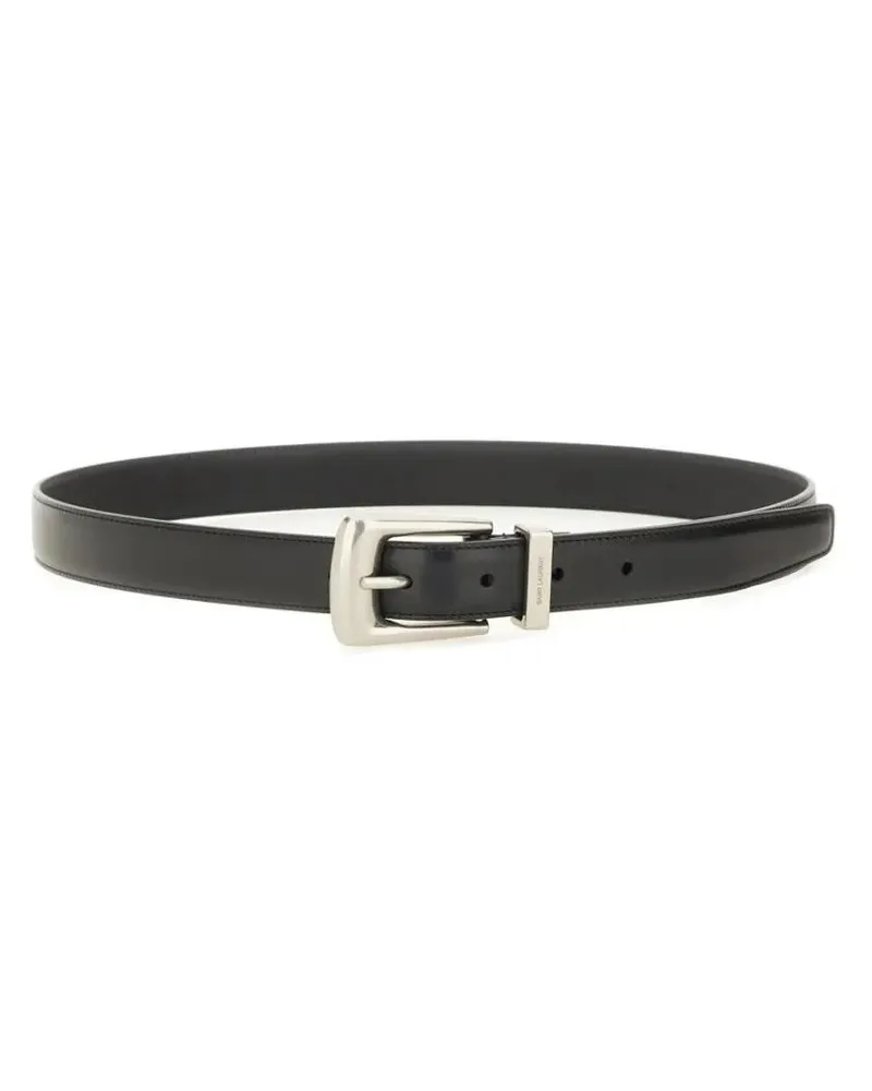 Saint Laurent Gürtel "Folk" Belt grau Grau