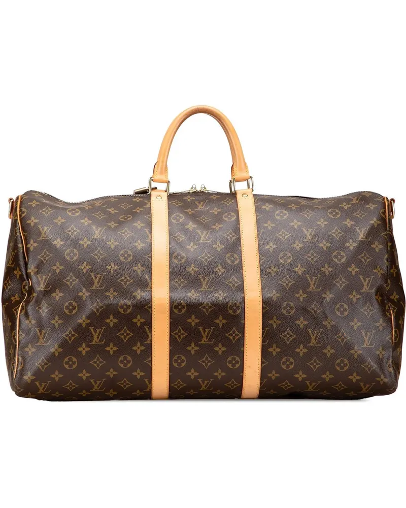Louis Vuitton Weekender Monogram Keepall Bandouliere 55 braun Braun