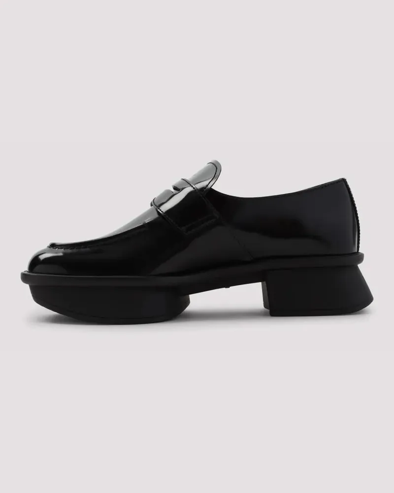 Prada Equal Black Calf Leather Loafers schwarz Schwarz