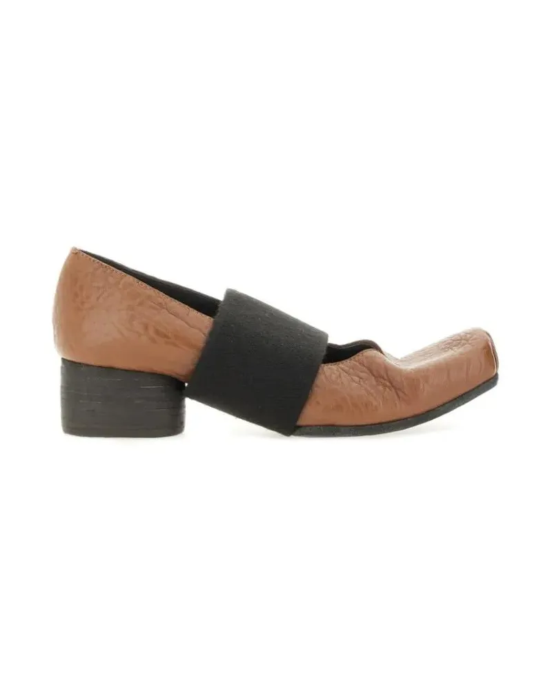 Uma Wang Hohe Schuhe Brown Leather Pumps braun Braun