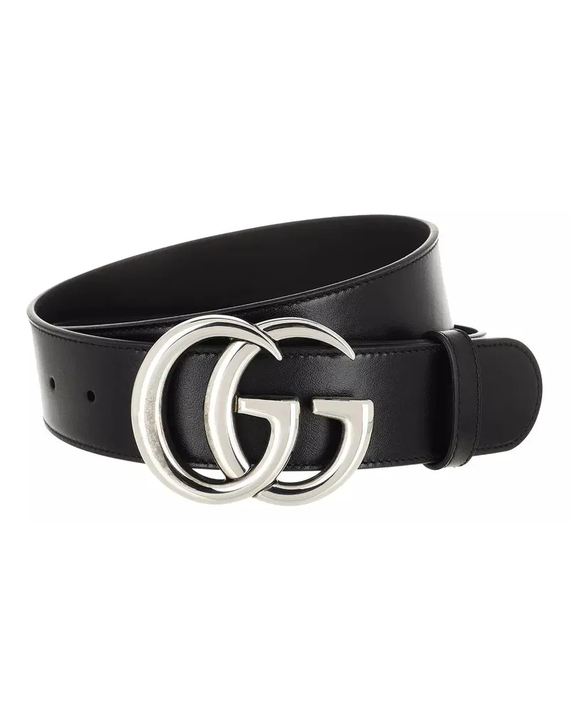 Gucci Gürtel Wide GG Marmont Belt Schwarz