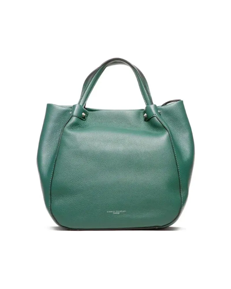 Gianni Chiarini Crossbody Bags Dark Green Hammered Leather Handbag grün Grün