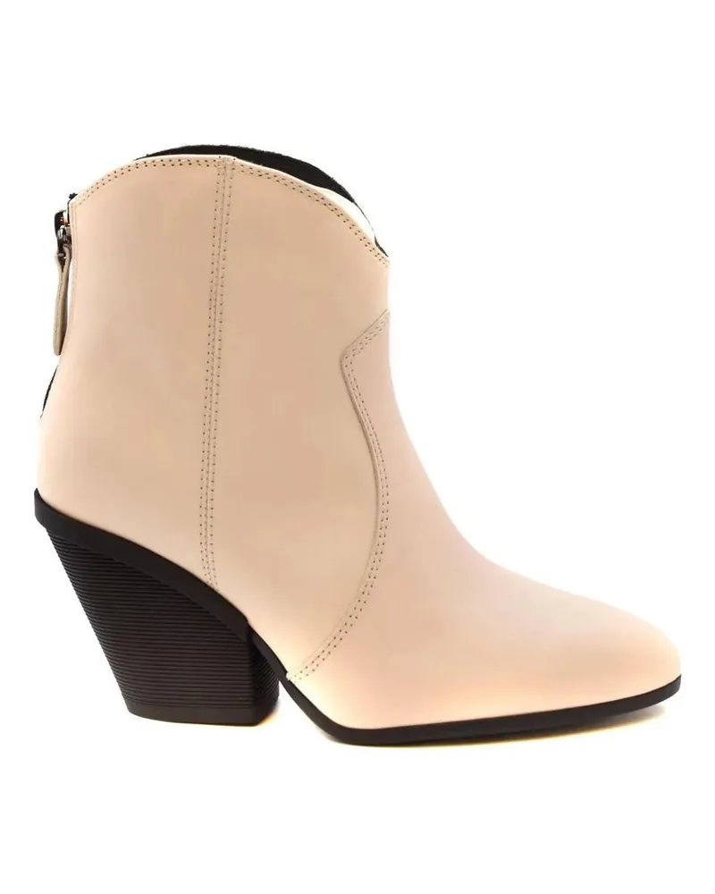 Hogan Stiefel Booties White weiß Weiß