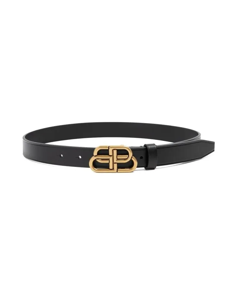 Balenciaga Gürtel Black Bb Thin Belt schwarz Schwarz