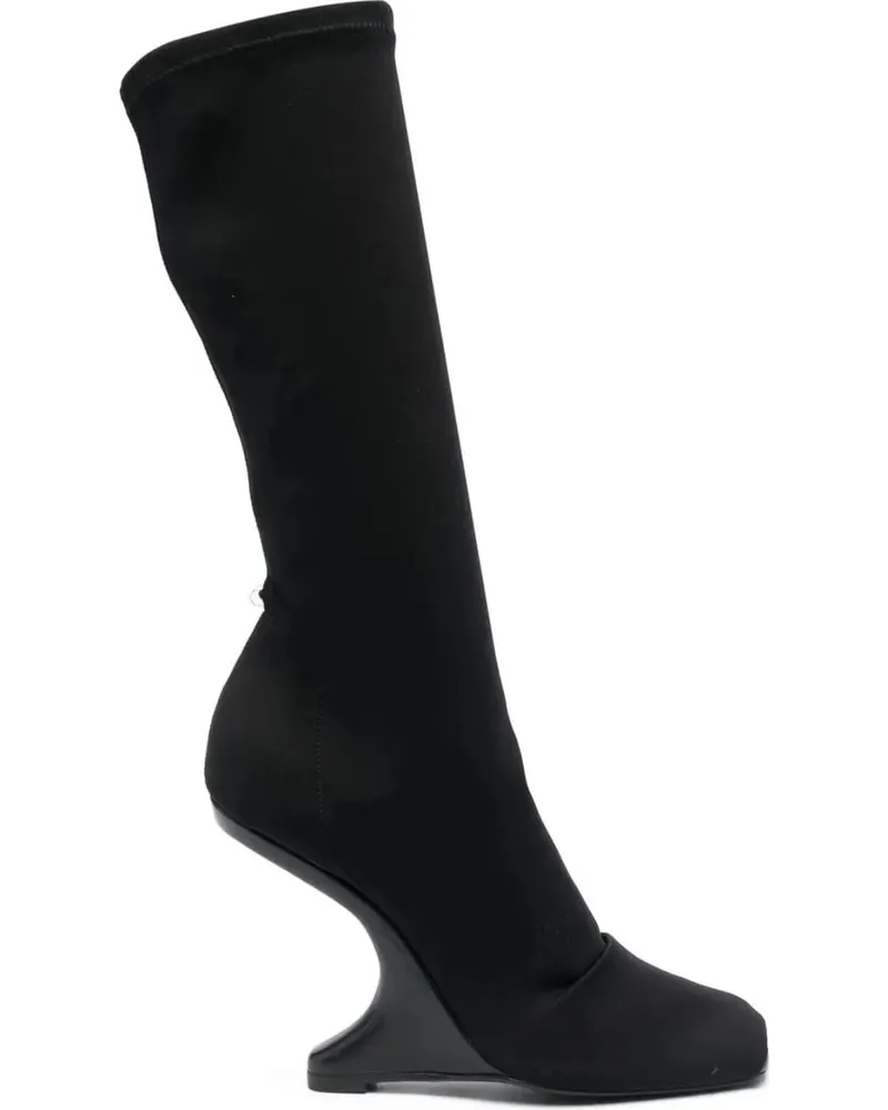 Rick Owens Stiefel Cantilever 11 Mid Calf Boot - Black Neo schwarz Schwarz