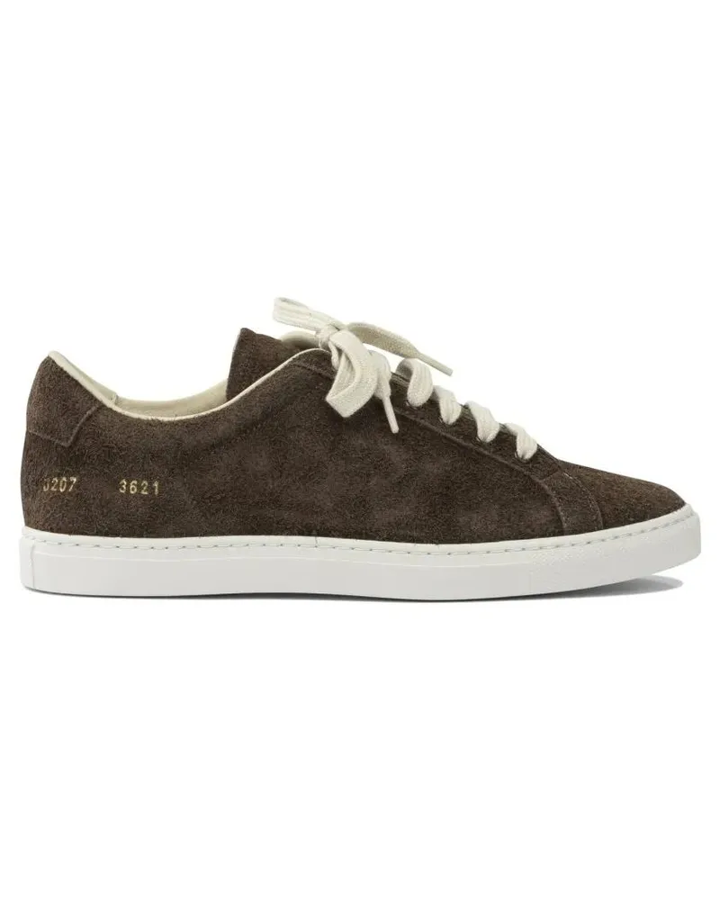 Common Projects Low-Top Sneaker Low-Top Dark Brown Suede Sneakers braun Braun