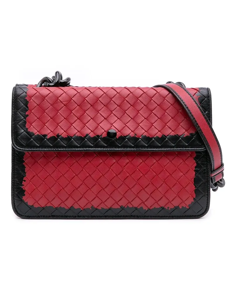 Bottega Veneta Hobo Bags Nappa Intrecciato Glass Shoulder Bag rot Rot